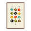 Décoration géométrique colorée abstraite de style Mid-Century Mid-Century pour salon, chambre à coucher X10-105806011-105806018