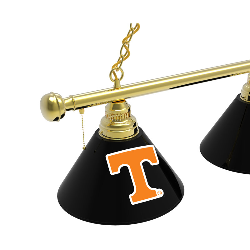 3 - Light Pool Table Lights Pendant, Brass, Tennessee Volunteers