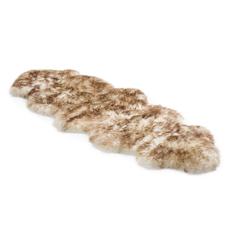 Solid Colour Sheepskin Shag 60cm X 180cm Area Rug