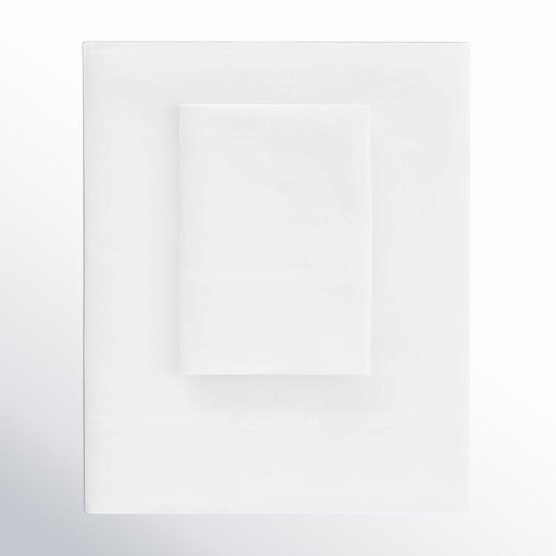 Essential Sateen Sheet Set, White, Twin/Twin XL Sheet Set