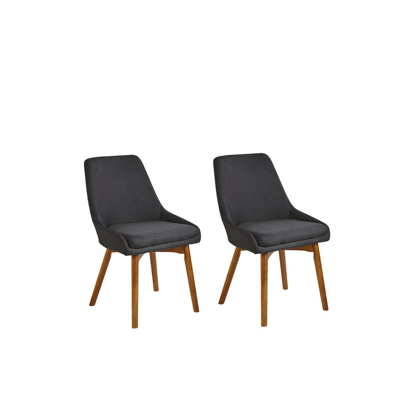 Rozzer 39cm H Polyester Blend Upholstered Side Chair, Black