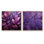 Ensemble de 2 feuilles de collage minimalistes à motif de veines violettes - feuilles