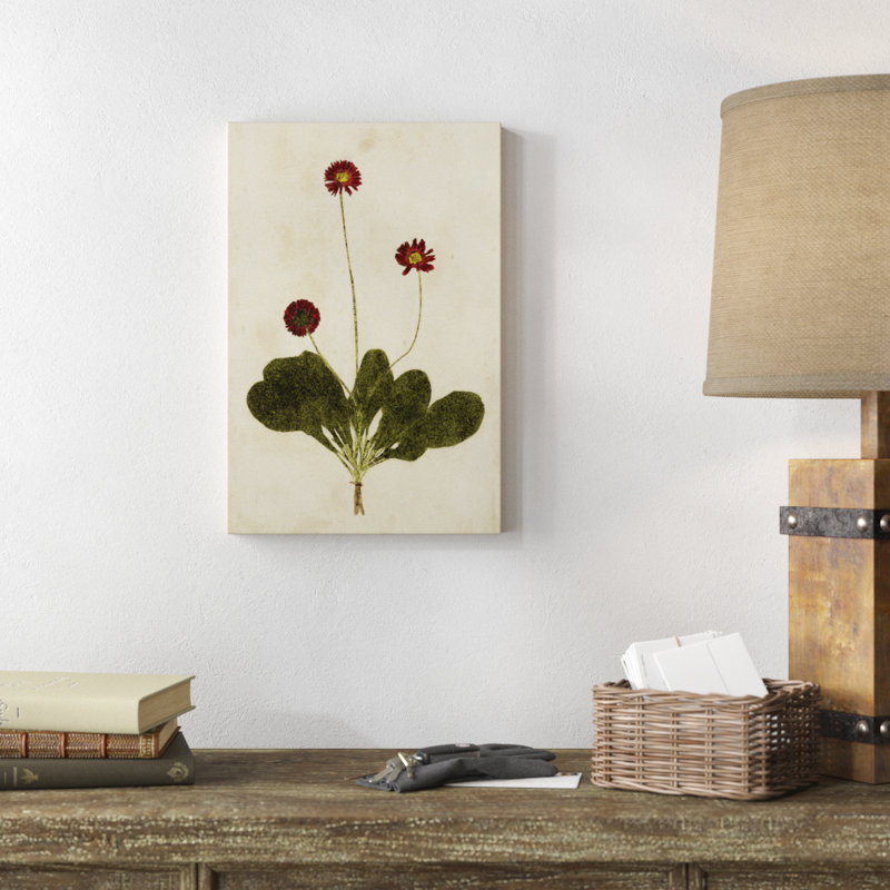 «Botanical Impression III», peinture sur toile, H 18 po x l 12 po