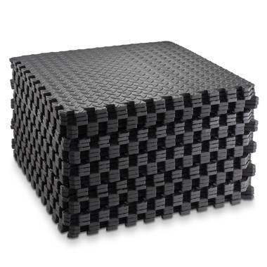 Exercise Flooring Mats - Foam Rubber Interlocking Puzzle Tiles 12 - 120 SQFT
