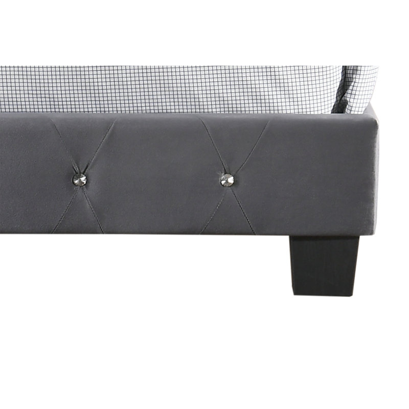 Gray Twin Bed With Storage