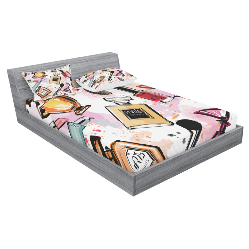 Microfiber Sheet Set, Queen Sheet Set with Fitted Sheet