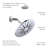 Ian Multi Function Adjustable Shower Head-53882261
