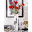 Cerrie 13" Glass Table Vase with Crushed Diamond Inlay
