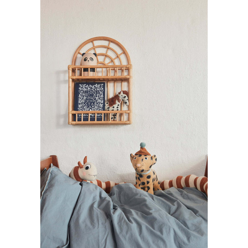 Rainbow 2 Piece Solid Wood Accent Shelf