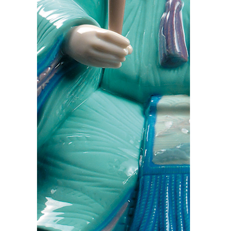 Hinamatsuri Festival Figurine, Blue/Red