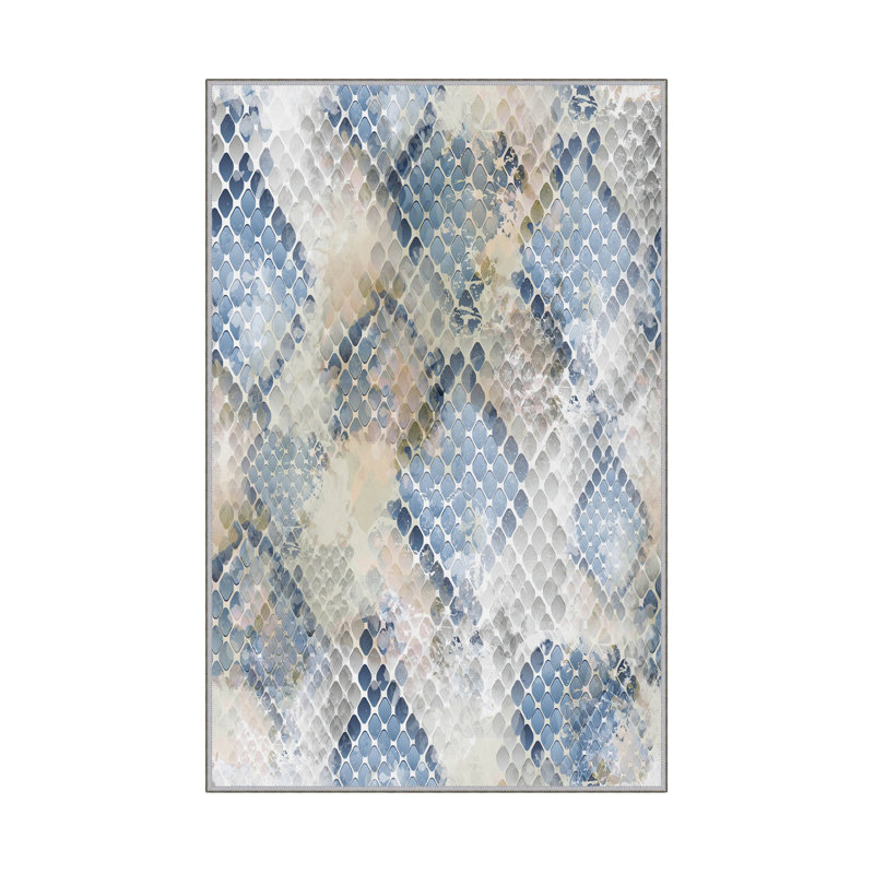 Premium Hall Carpet (3.3 x 6.6 ft), 100% Polyester, 0.4 in Pile Height | Antibacterial, Non-Slip PVC Dot Underside | Machine Washable, 3D Digital Printing | Ideal for Living Room, Bedroom, and Entryway Decor