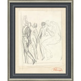 Figure Sketch Giclee Print by George Romney