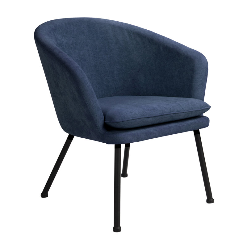 Bohanan Upholstered Barrel Chair, Blue