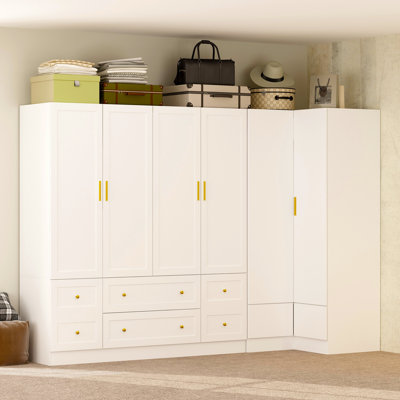 Modern Wardrobe Set With 2 Different Wardrobes