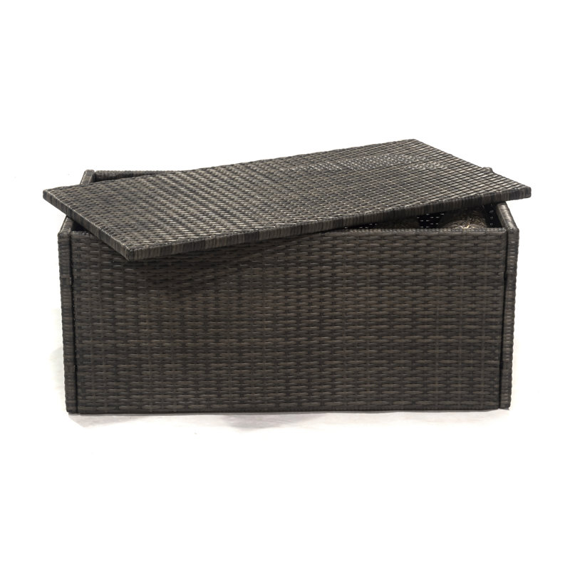 Jackson 38" Brown Wicker Deck Storage Box