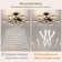 49.2" LED Ceiling Fan with Light and Remote with Starry Sky