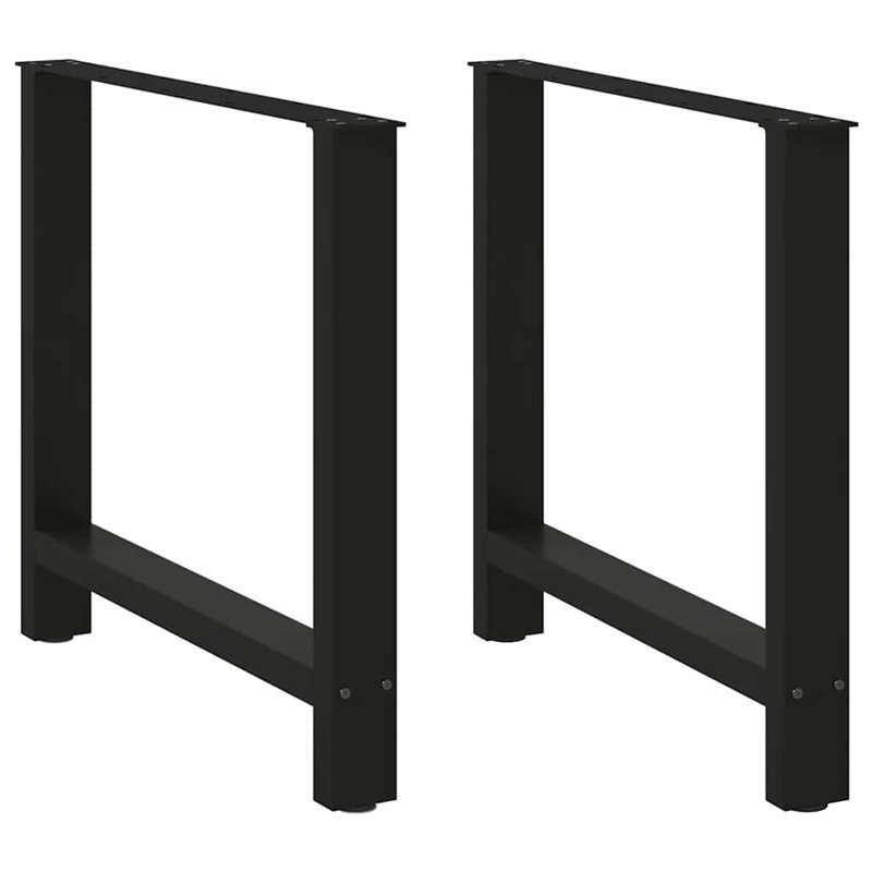 Seaira Coffee Table Legs Steel, 73cm H x 80cm W x 80cm D, Black
