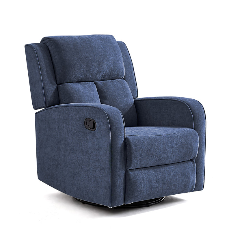Fauteuil pivotant manuel inclinable, Bleu