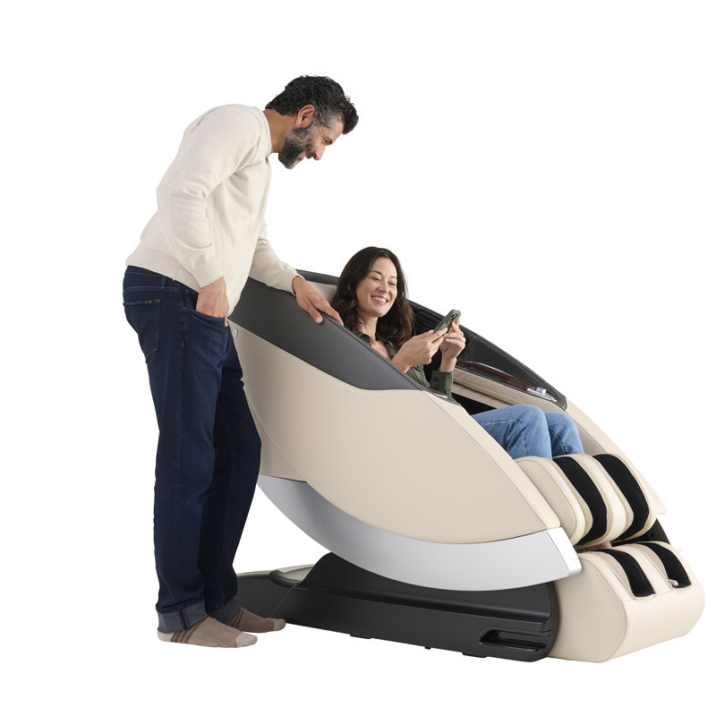 Human Touch Super Novo 2.0 Power Reclining Heated Massage Chair, Cream