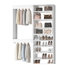Système de garde-robe modulaire, conception polyvalente et personnalisable pour un rangement et une organisation efficaces