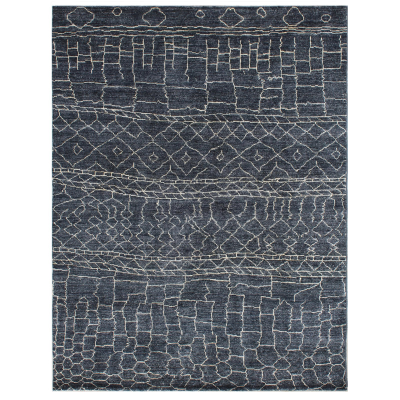 Purvis Geometric Hand Woven Area Rug, Rectangle 148 x 194cm