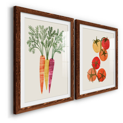 Organic Veg III - reproduction encadrée de qualité supérieure - prête à être accrochée