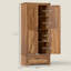 Armoire de cuisine, armoire avec tablettes réglables