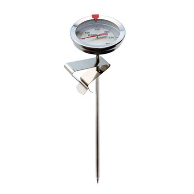 Fryer thermometer Frying Pyrometer Stainless Steel Instant Read Dial Pyrometer For Food Simmered In Syrup Delicious Grilled Meat Soup 15cm