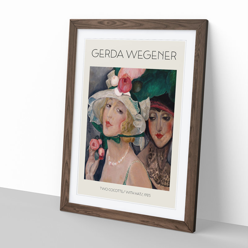 Dress Down Friday by Gerda Wegener - Single Picture Frame Print, 48cm H x 36cm W x 2cm D, Walnut Framed