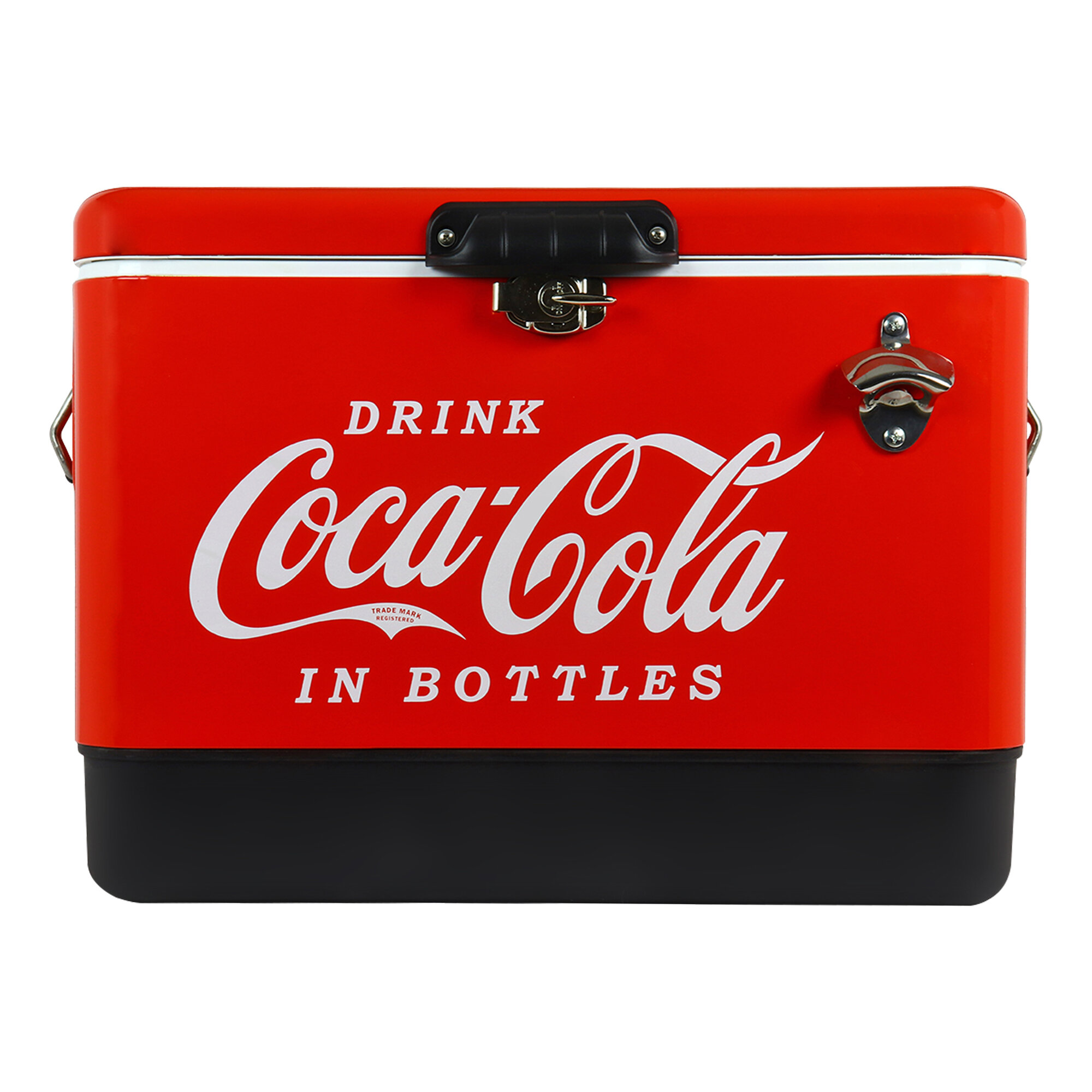 Coca-Cola Ice Chest Cooler with Bottle Opener, 51L (54 qt), 85 Cans (Part  number