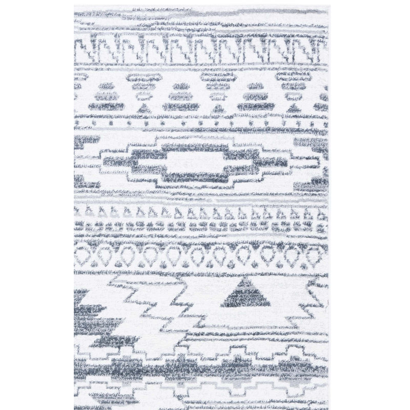 Tapis ivoire / gris Lowrey, Carré 6 pi 7 po