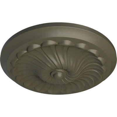 Médaillon de plafond H 12,25 po x l 12,25 po x P 2,25 po