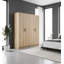 Armoire de rangement polyvalente en chêne Modex (ensemble de 2 pièces)-753398592