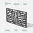 Screen Series Block Pattern Plastic Black Screen Panel (Set of 3)