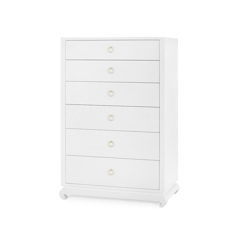 Ming 6 - Drawer Dresser, Chiffon White