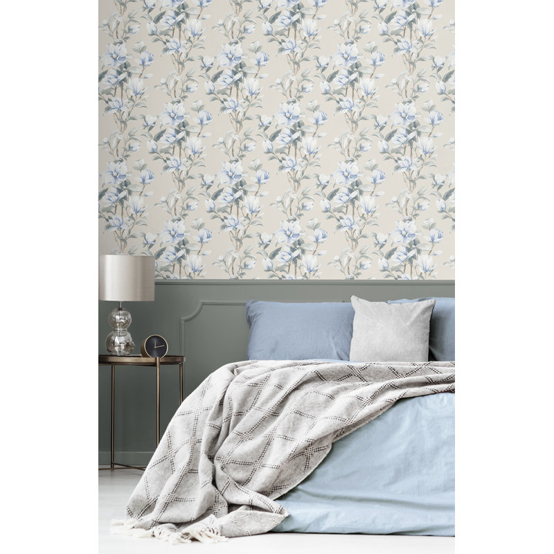 Magnolia Trail Floral Peel And Stick Wallpaper