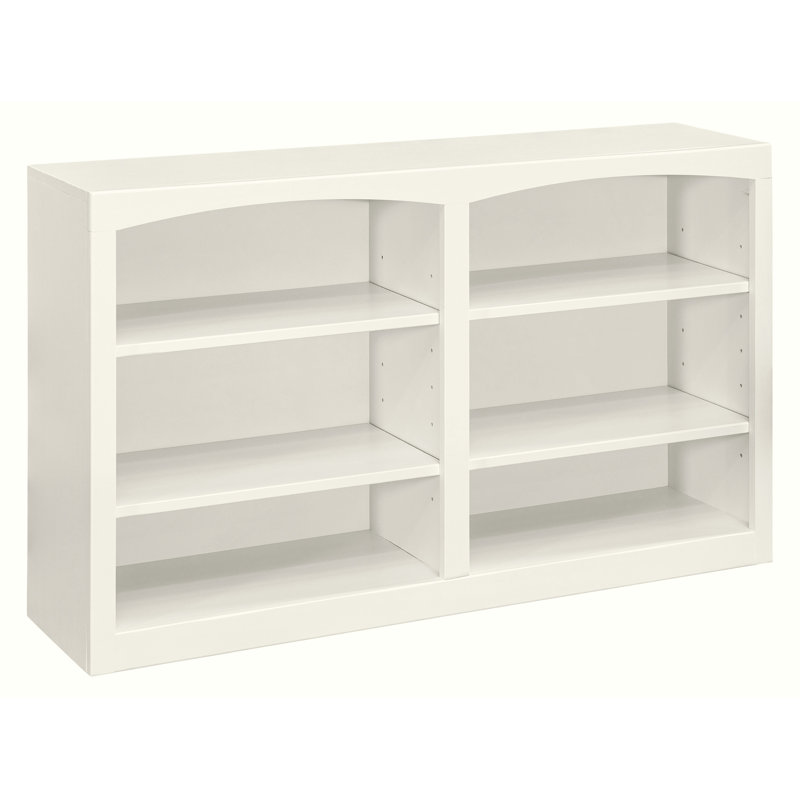 Bibliothèque en bois massif Ostane 30X48, Lin blanc