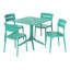 Ensemble repas carré pour 4 personnes-819724844