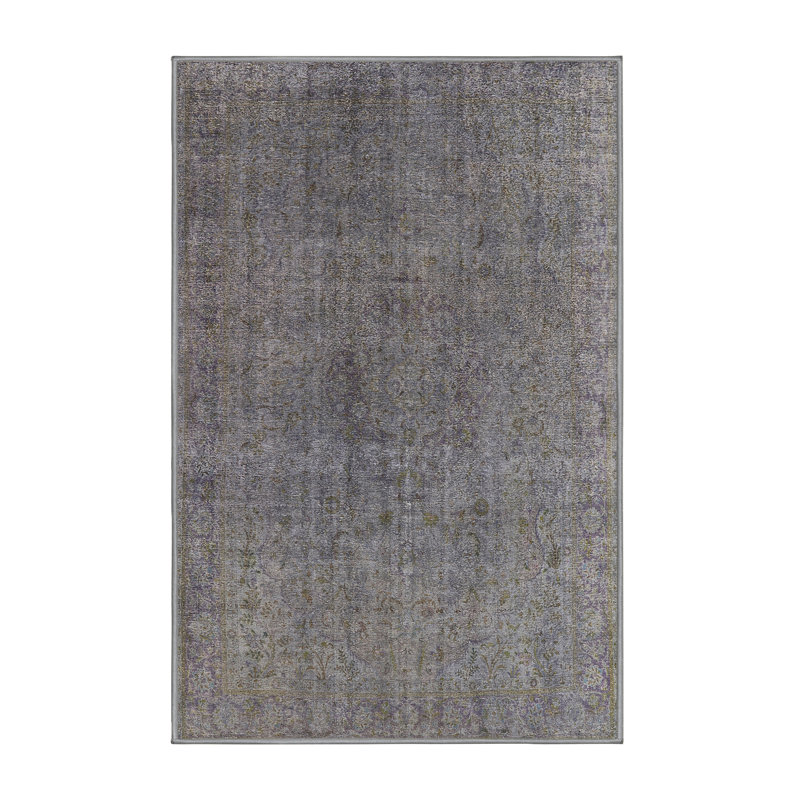 Tapis géométrique gris foncé, Rectangle 2 pi x 4 pi