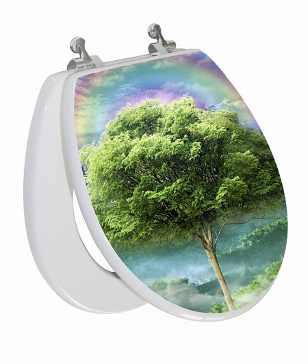 3D Vario Scenario Series Round Toilet Seat and Lid