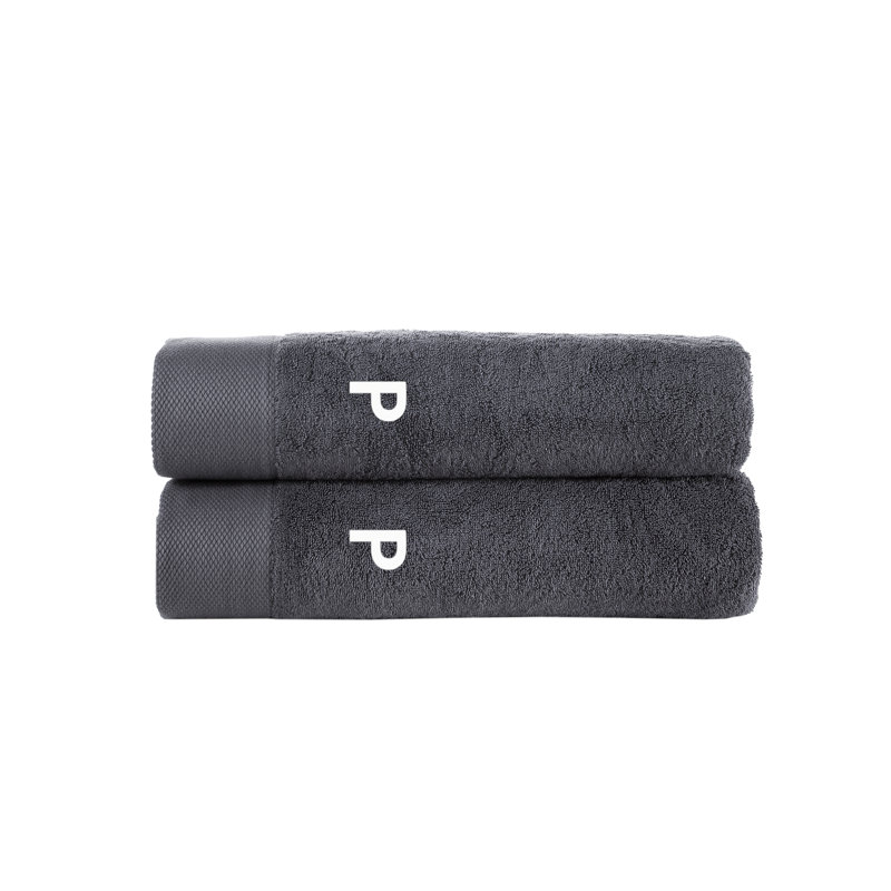 Merikas 2 pcs Bath Sheets, Anthracite, Bath Sheets - 2 Pack, P