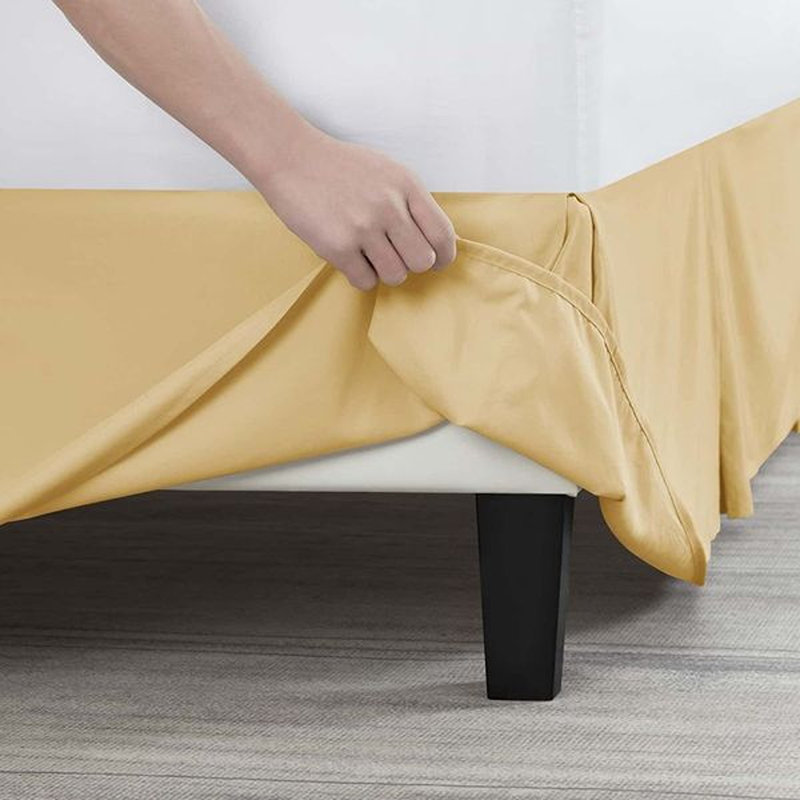 Luxury Pleated 14" Bed Skirt, Camel, Full XL