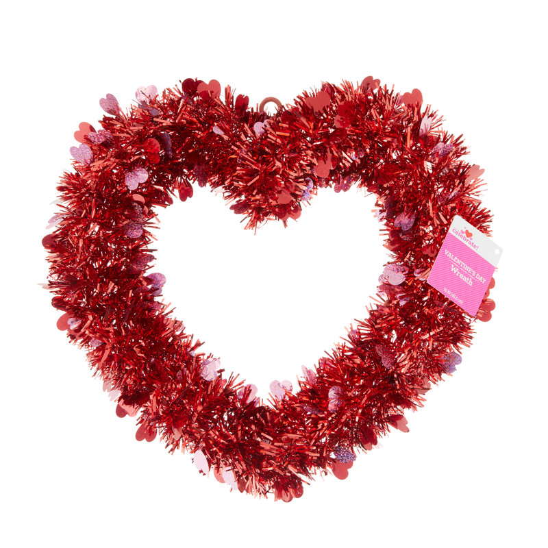 Couronne rouge Saint-Valentin 15,25 po