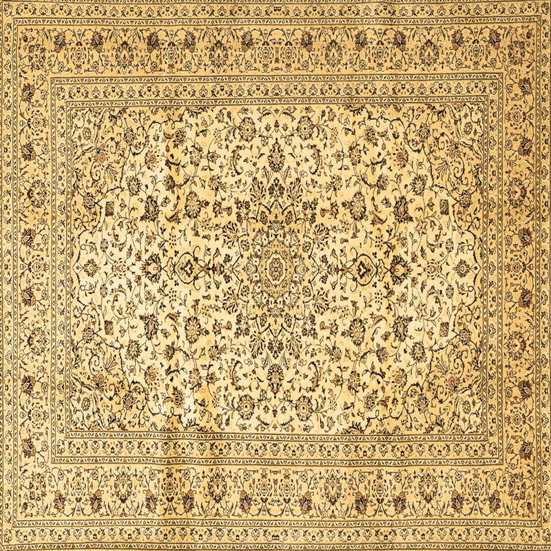 Lujean Performance Oriental Indoor Rug, Square 3'