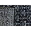 Tapis oriental rectangulaire noir / ivoire noué à la main-347483662