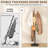 Heavy Duty Coat Rack Freestanding 4 Adjustable Size Coat Tree With Stable Wood Base Coat Hanger Stand With 6 Hooks Standing Clothes Tree For Bedroom, Black