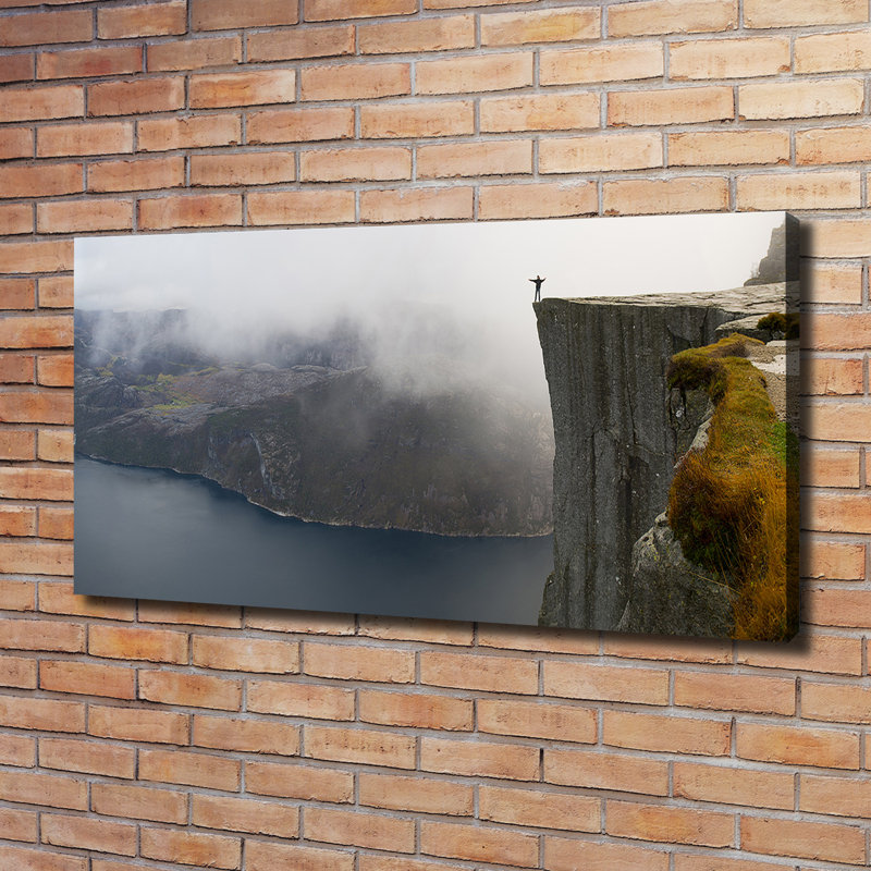 Norwegian Cliff - Wrapped Canvas Print