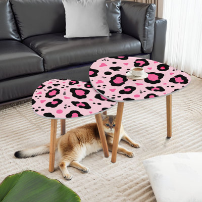 Ensemble de 2 tables basses gigognes Triangle