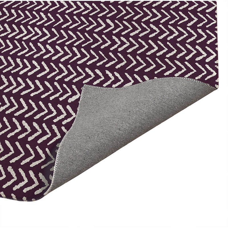 Paillasson Tribe Way, L 48 po x L 72 po, Aubergine