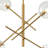 4-Light Sputnik Glass Mobile Chandelier-1368691440
